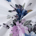 Elegant Beige Floral Vine Pure Cotton 210 TC Single Bedsheet with 1 Pillow Cover (60x90 Inches)