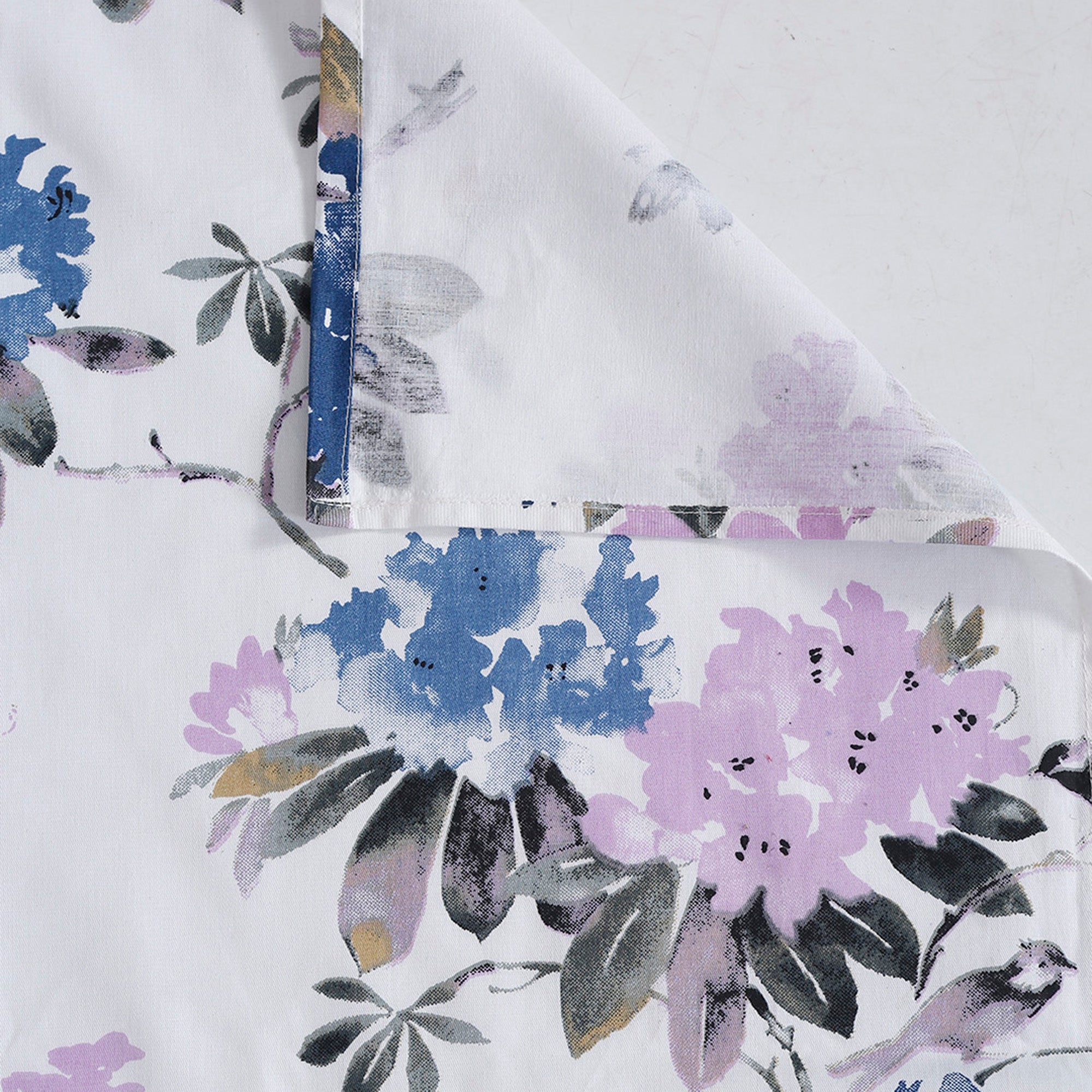 Elegant Beige Floral Vine Pure Cotton 210 TC Single Bedsheet with 1 Pillow Cover (60x90 Inches)