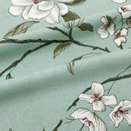 Aqua Spring - 210TC Pure Cotton Single Fitted Bedsheet (36 x 78 x 10 Inches)