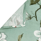 Aqua Spring - 210TC Pure Cotton Single Fitted Bedsheet (36 x 78 x 10 Inches)