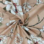 Peach Spring - 210TC Pure Cotton Single Bedsheet (60x90 Inches)
