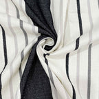 Monochrome Elegance - Yarn-Dyed Striped Single Fitted Bedsheet (36 x 90 x 10 Inches)