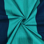 Coastal Current - Yarn-Dyed Turquoise Stripe Single Fitted Bedsheet (36 x 78 x 10 Inches)