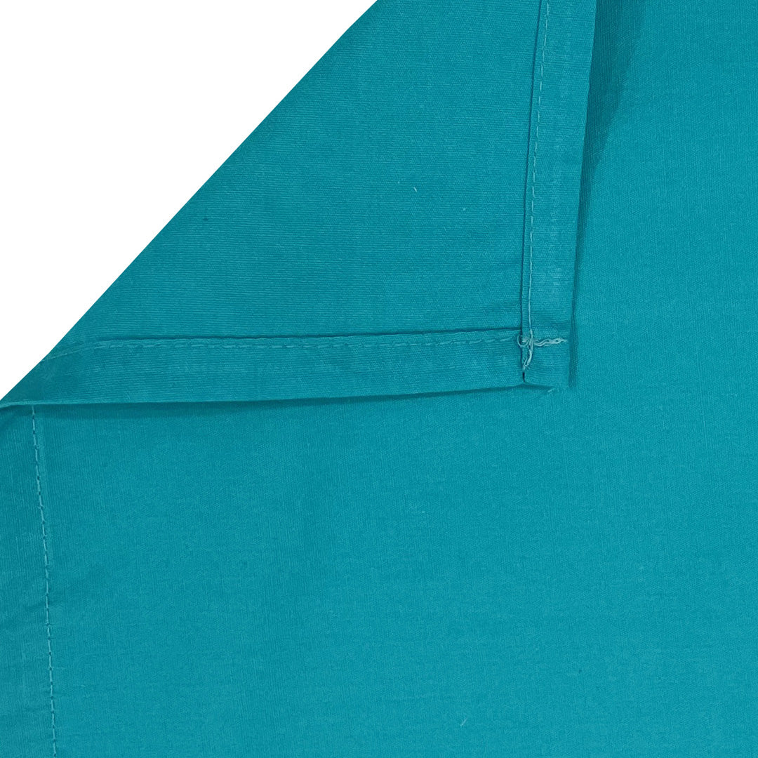 Teal Bloom - Floral 200TC Cotton multi colour Single Bedsheet (60x90 Inches)