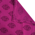 Magenta Mirage - Ethnic Buti 200TC Cotton Single Bedsheet (60x90 Inches)