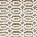 Honeyed Hexagon - Regal 144TC Cotton in Earthy Brown Single Bedsheet (60x90 Inches)