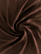Solid Brown Thermal Single Bedsheet with Matching Pillow Cover (60x90 inches)