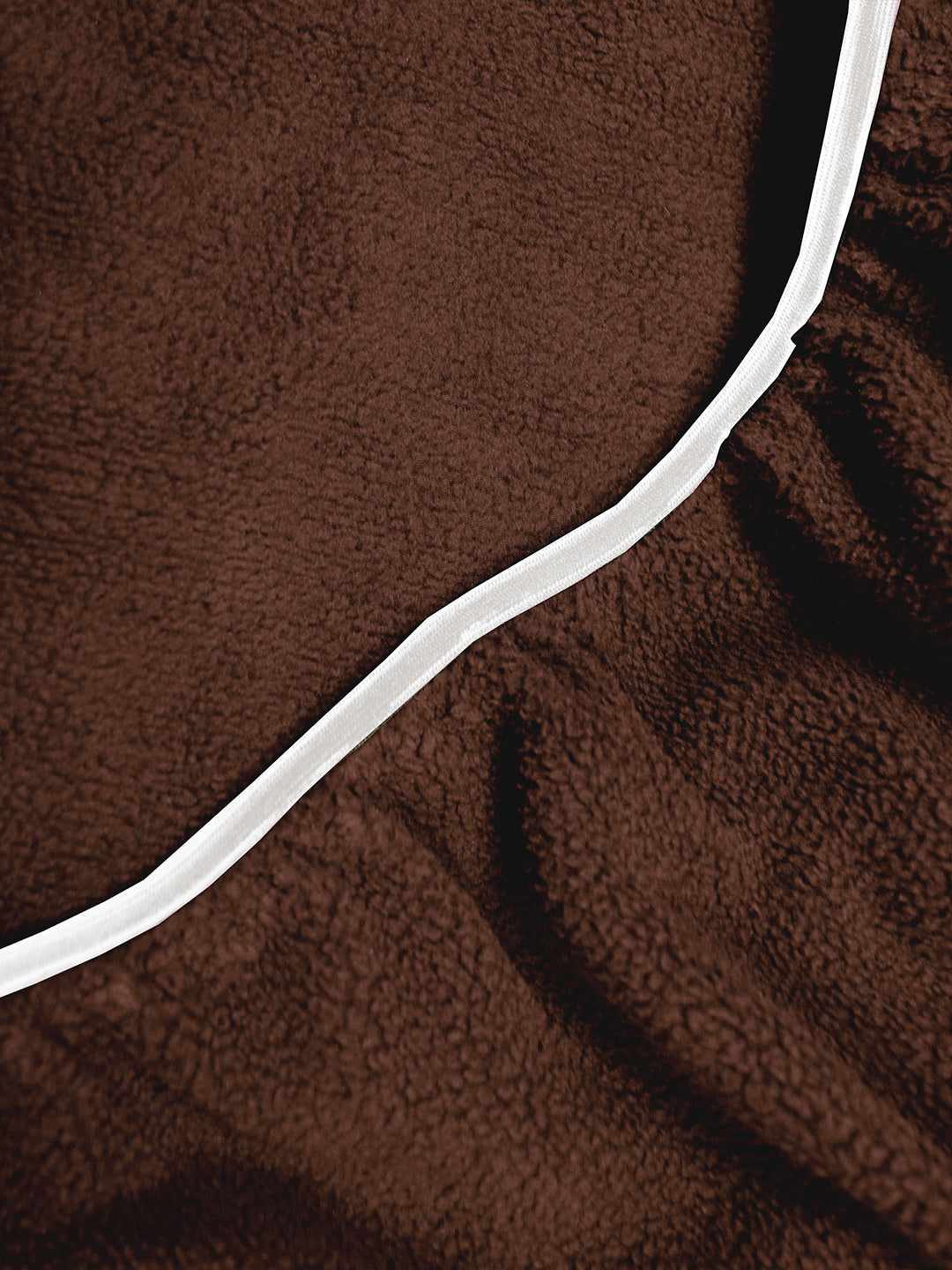 Solid Brown Thermal Single Bedsheet with Matching Pillow Cover (60x90 inches)