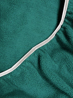 Solid Teal Green Thermal Single Bedsheet with Matching Pillow Cover (60x90 inches)