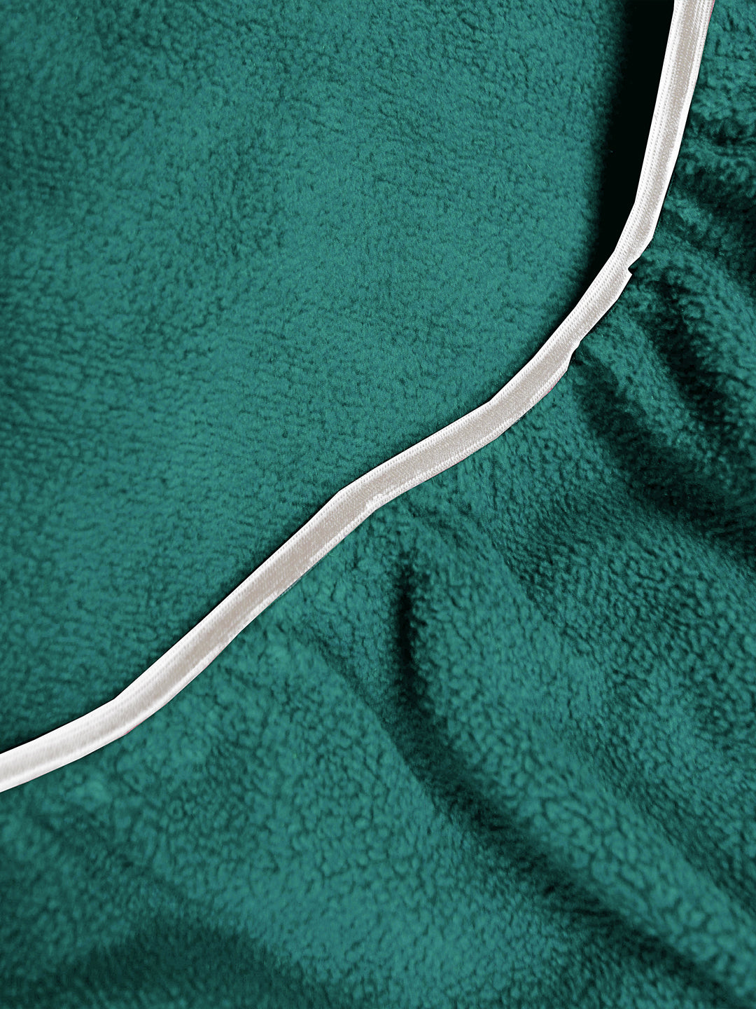 Solid Teal Green Thermal Single Bedsheet with Matching Pillow Cover (60x90 inches)