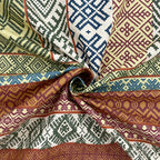 Brown Heritage - 160TC Pure Cotton Single Bedsheet (60x90 Inches)
