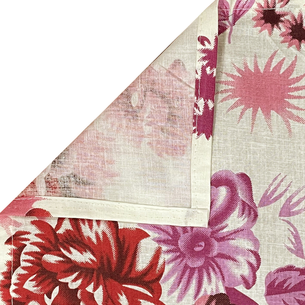 Red Meadow - 160TC Pure Cotton Single Fitted Bedsheet (36 x 78 x 10 Inches)