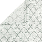 Cotton Single Bedsheet with 1 Pillow Covers 250TC - Blue & White Ethnic Floral Print (60x90 inches)