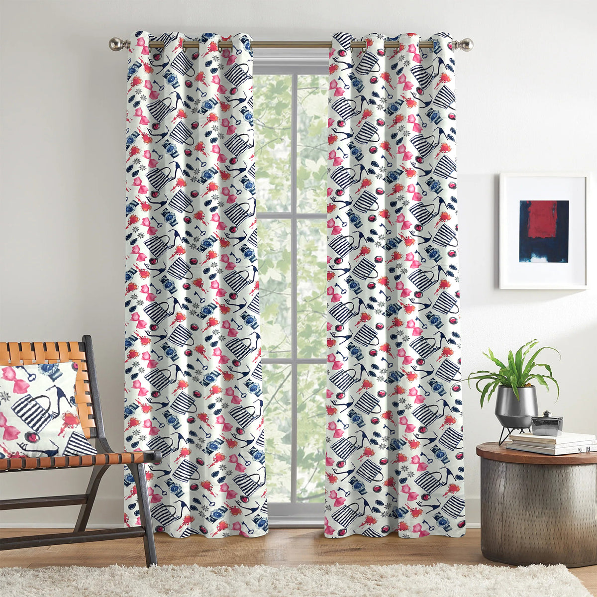 Ivory Fashion Boutique 240 GSM Polyester 80% Blackout Eyelet Curtain
