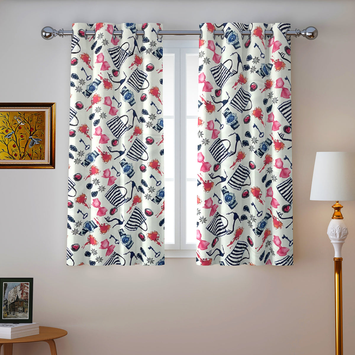 Ivory Fashion Boutique 240 GSM Polyester 80% Blackout Eyelet Curtain