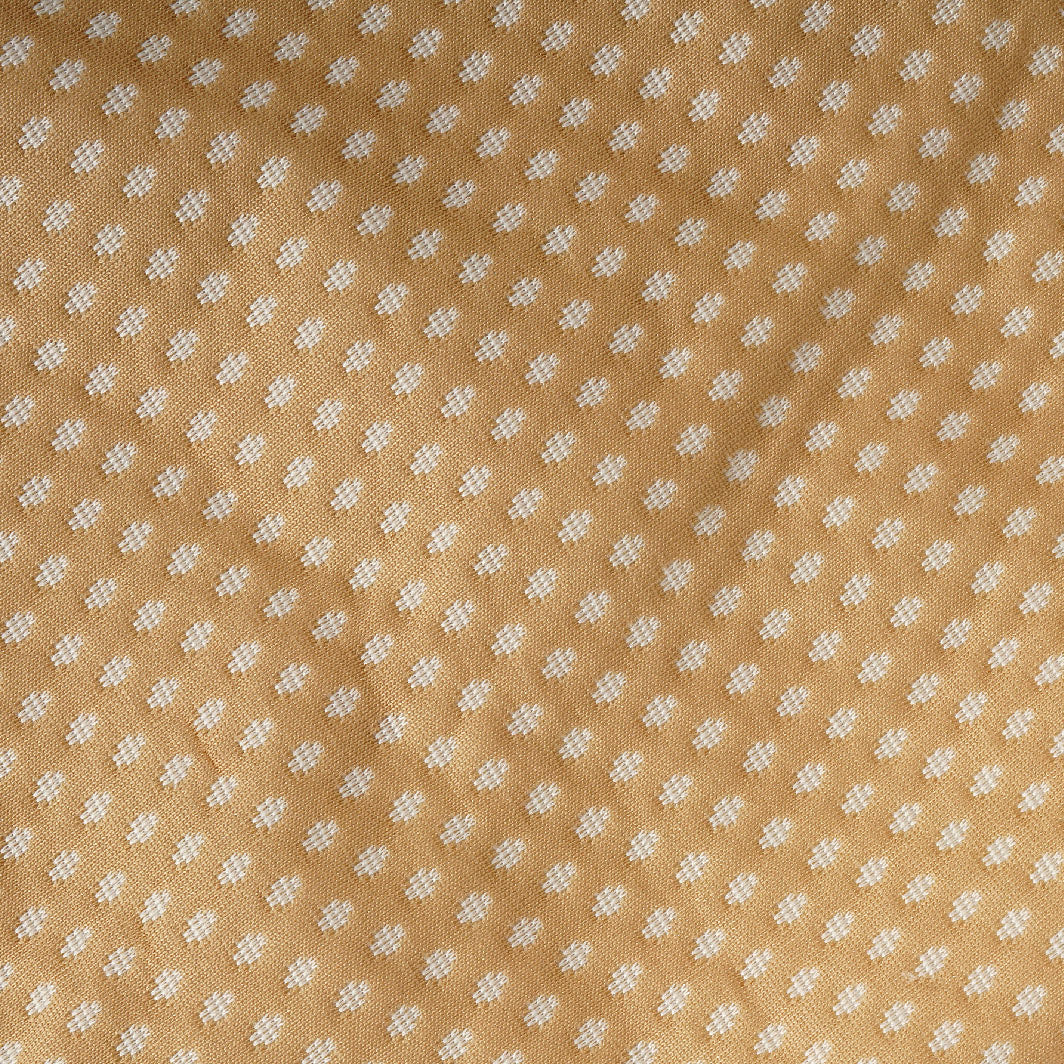 Single Waterproof Fitted Mattress Protector – Golden Beige with Micro Dot Pattern (72 x 78 inch)