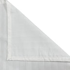 Classic White Satin Stripe 300 TC Pure Cotton Bedsheet Set with Pillow Cover