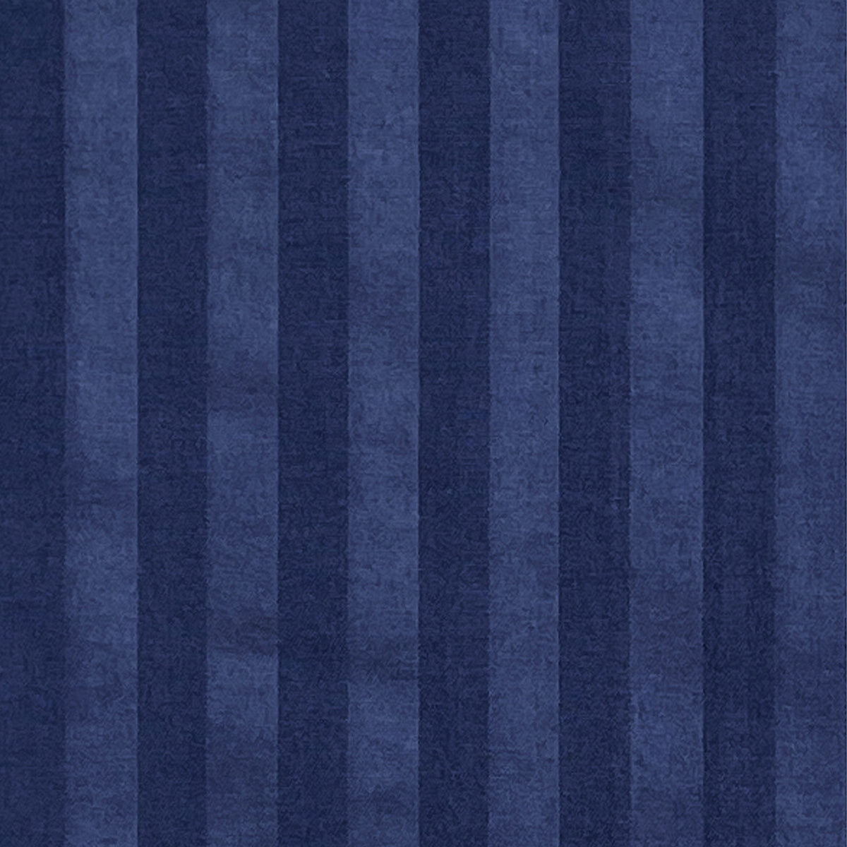 Midnight Blue Satin Stripe 300 TC Pure Cotton Bedsheet Set with Pillow Cover