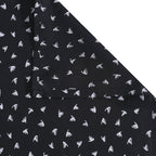Monochrome Speckle Black & White 200 TC Pure Cotton Fitted Bedsheet Set with Pillow Cover