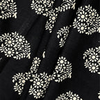 Monochrome Floral Medallions 200 TC Pure Cotton Bedsheet Set with Pillow Cover