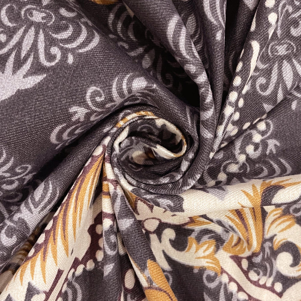 Blended Cotton Double Queen Bedsheet with Pillow cover - Brown Medallion Design