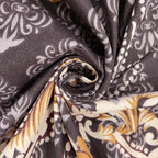 Blended Cotton Double Queen Bedsheet with Pillow cover - Brown Medallion Design