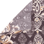 Blended Cotton Double Queen Bedsheet with Pillow cover - Brown Medallion Design