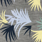 Tropical Breeze Double Queen Bedsheet - Soft Pastel Palm Leaf Pattern for a Fresh, Modern Look