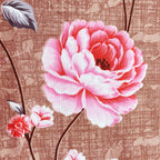 Rosy Blush Charm Double Queen Bedsheet - Soft Pink Floral Elegance for Cozy Bedrooms