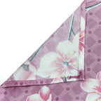 Pink Blossom Trails 140 TC Polyester Bedsheet Set with Pillow Cover