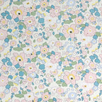 Pastel Pink Botanical Printed Microfiber Double Queen Bedsheet with Pillow cover
