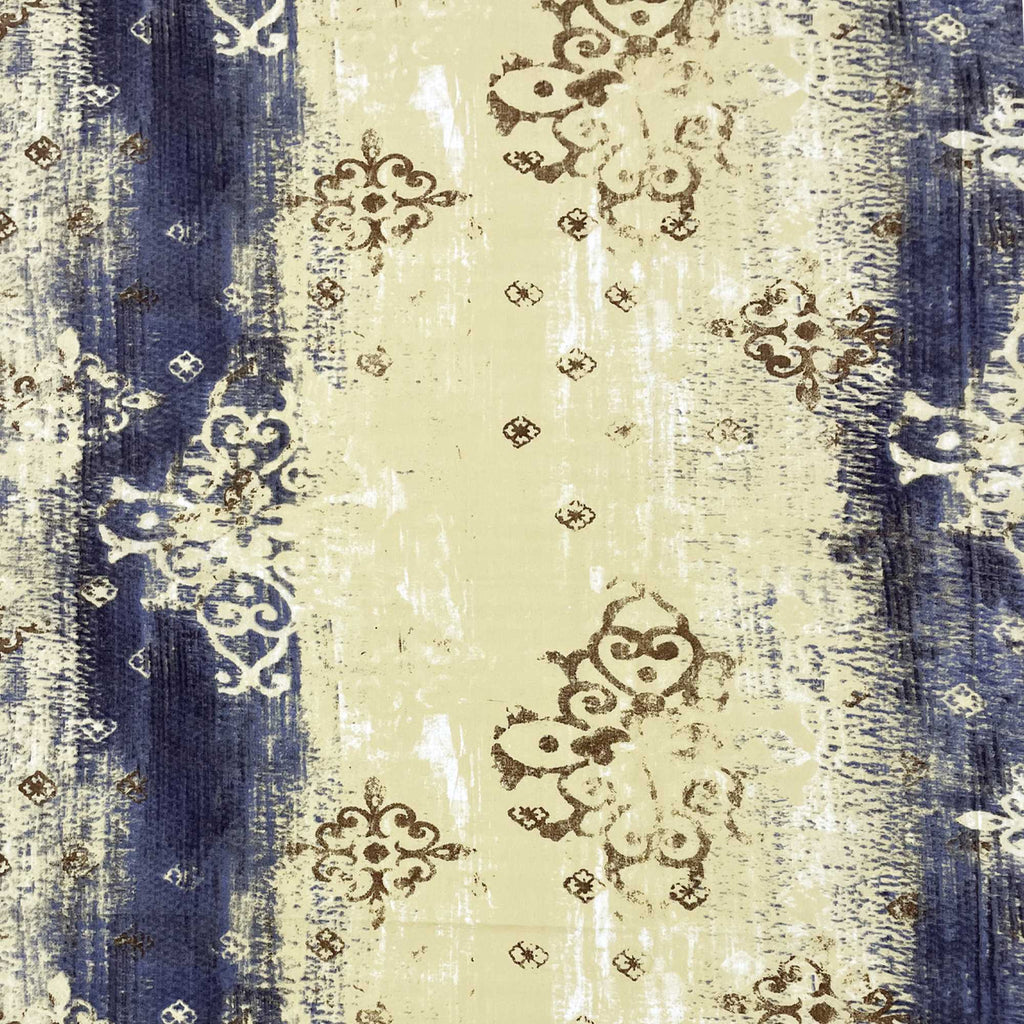 Golden Damask Yellow & Grey Abstract 160 TC Pure Cotton Bedsheet with Pillow Cover