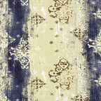 Golden Damask Yellow & Grey Abstract 160 TC Pure Cotton Bedsheet with Pillow Cover