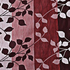 Crimson Leaf Red & Maroon Botanical 160 TC Pure Cotton Bedsheet with Pillow Cover