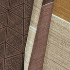 Urban Cube Brown & Beige Geometric 160 TC Pure Cotton Fitted Bedsheet with Pillow Cover