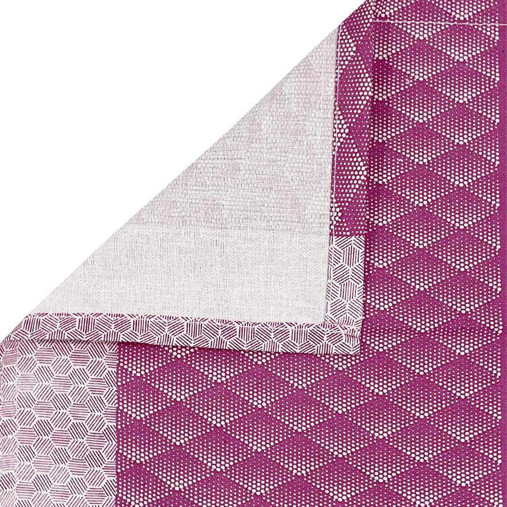 Pink Coral Textured Stripes 144 TC Pure Cotton Bedsheet Set with Pillow Cover