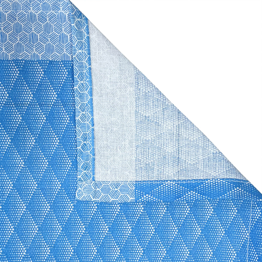 Ocean Stripes Blue & White 160 TC Pure Cotton Bedsheet with Pillow Cover