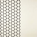 Ivory Black Pebble Waves 144 TC Pure Cotton Bedsheet Set with Pillow Cover