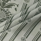 Ivory Sage Victorian Damask 144 TC Pure Cotton Bedsheet Set with Pillow Cover