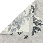 Silver Bloom Grey & Black Floral 160 TC Pure Cotton Bedsheet with Pillow Cover
