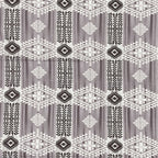 Tribal Rhythm Grey & Black Geometric 160 TC Pure Cotton Fitted Bedsheet with Pillow Cover