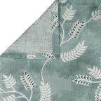 Aqua Vine Mint Green & White Botanical 160 TC Pure Cotton Bedsheet with Pillow Cover