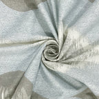 Powder Blue Ikat Medallions 144 TC Pure Cotton Bedsheet Set with Pillow Cover