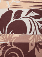 Peach Rust Floral Brushstrokes 144 TC Pure Cotton Bedsheet Set with Pillow Cover
