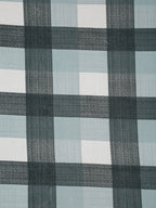 Urban Check Grey & White 160 TC Pure Cotton Fitted Bedsheet with Pillow Cover