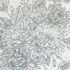 Ivory Botanical Sketch 250 TC Pure Cotton Bedsheet Set with Pillow Cover