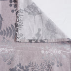 Lavender Woodland Ferns 240 TC Pure Cotton Bedsheet Set with Pillow Cover