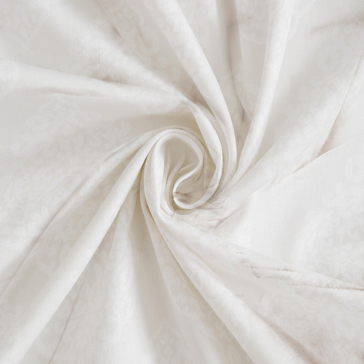 Ivory Damask Lattice 250 TC Pure Cotton Bedsheet Set with Pillow Cover