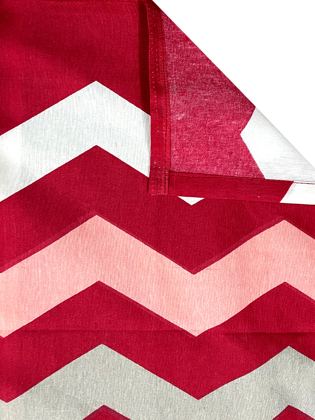Crimson Mosaic 144 TC Pure Cotton Bedsheet Set with Pillow Cover