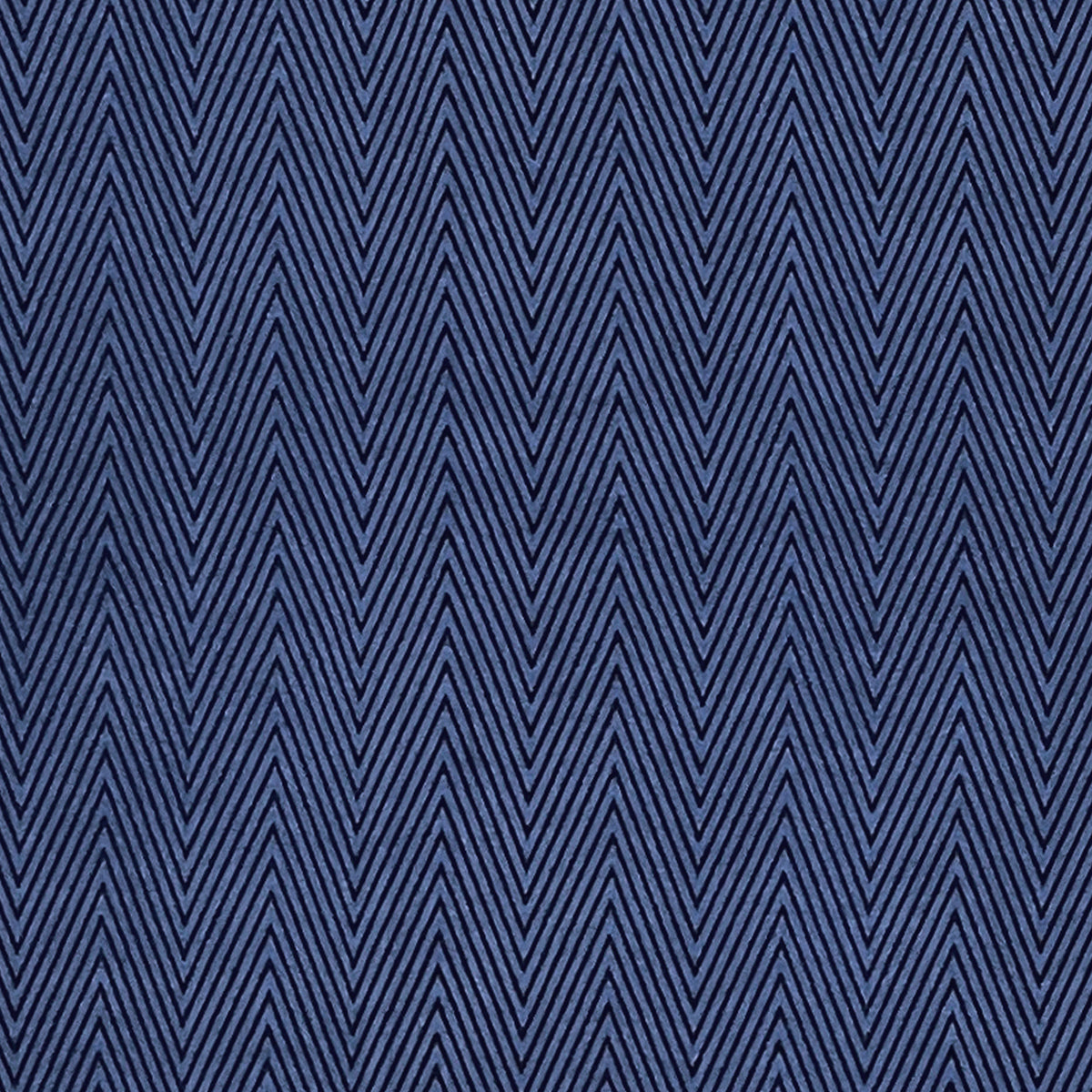 Royal Blue Chevron Harmony 180 TC Pure Cotton Bedsheet Set with Pillow Cover